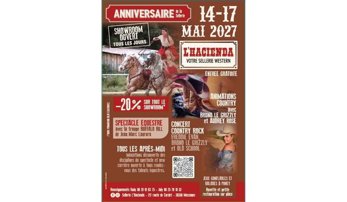 Anniversaire de l'Hacienda 14-17 Mai 2027